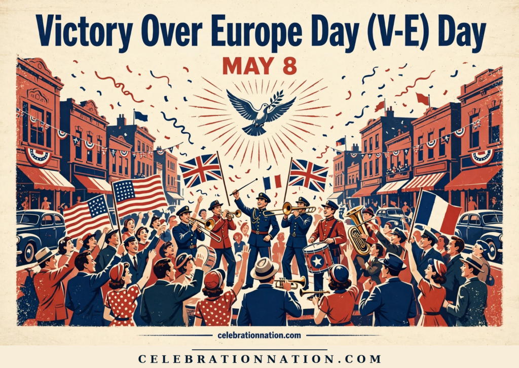 Victory Over Europe Day (V-E) Day poster