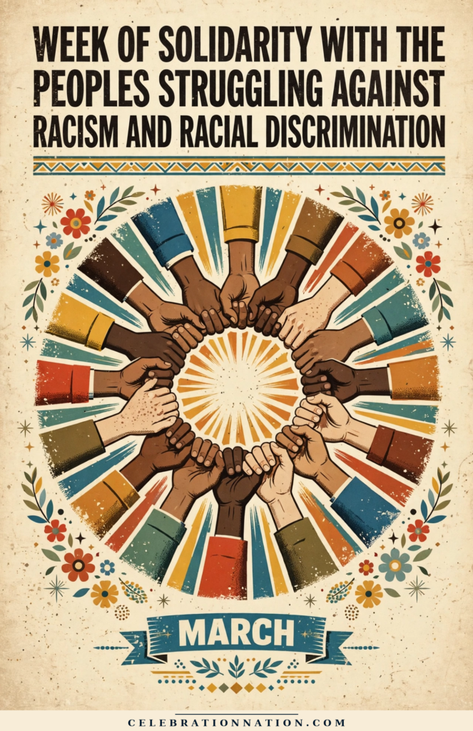 Week of Solidarity With the Peoples Struggling Against Racism and Racial Discrimination poster
