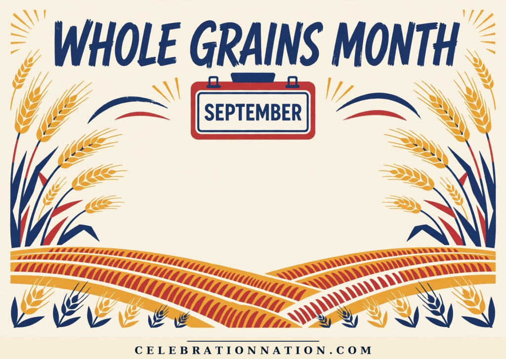 Whole Grains Month poster