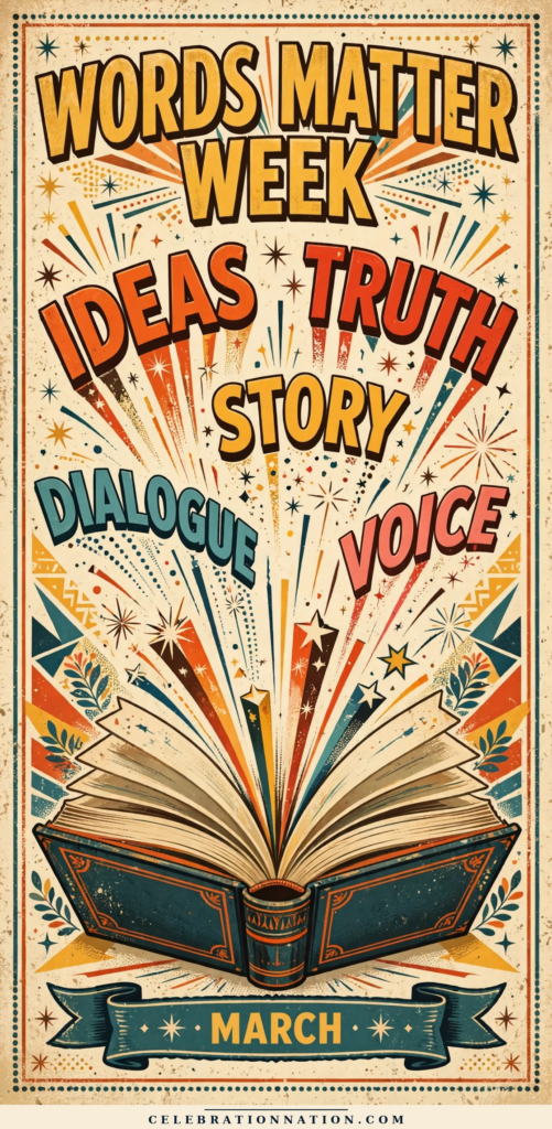 Words Matter Week poster
