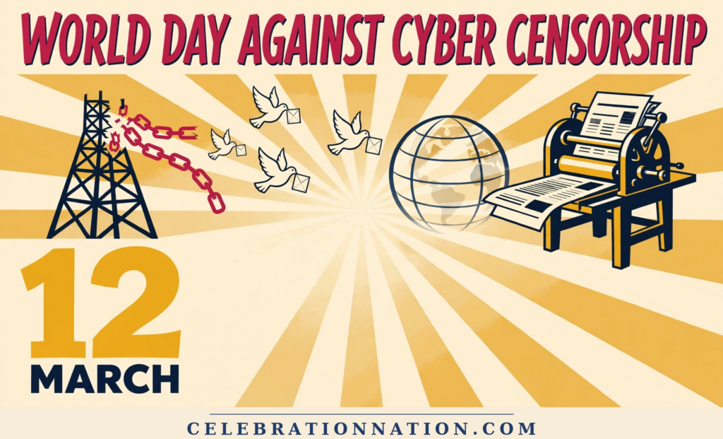 World Day Against Cyber Censorship poster