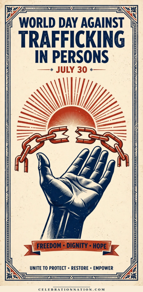 World Day Against Trafficking in Persons poster