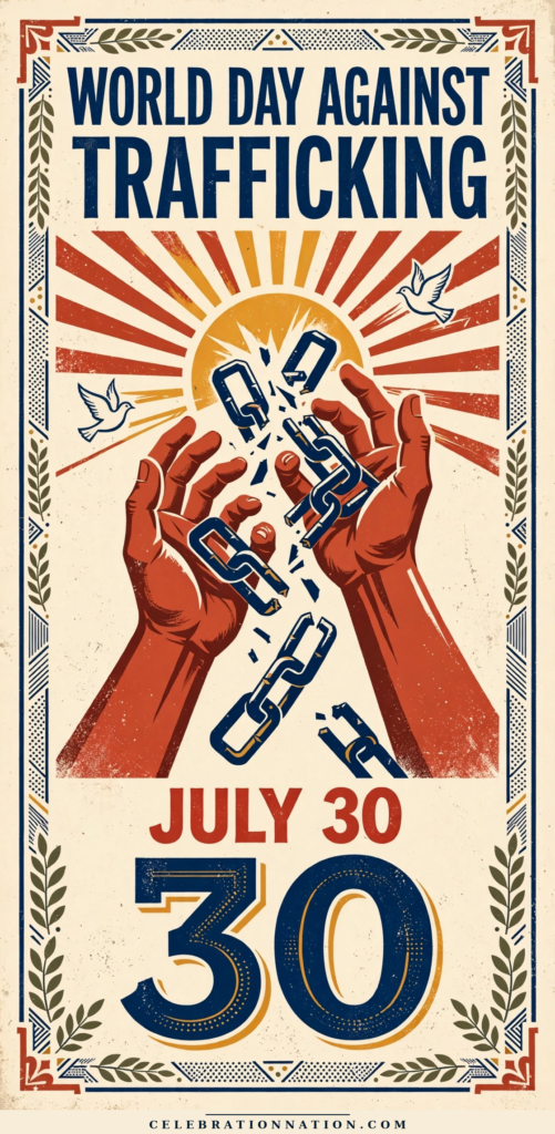 World Day Against Trafficking poster