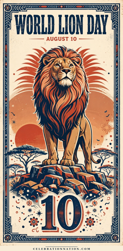 World Lion Day poster