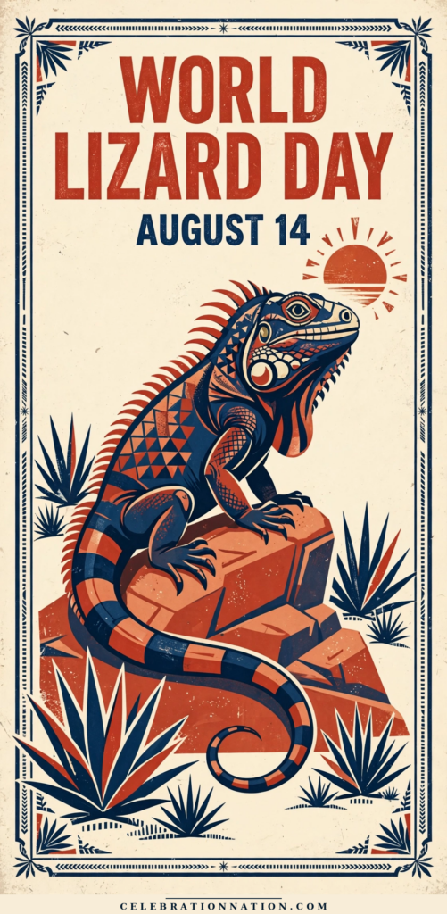 World Lizard Day poster