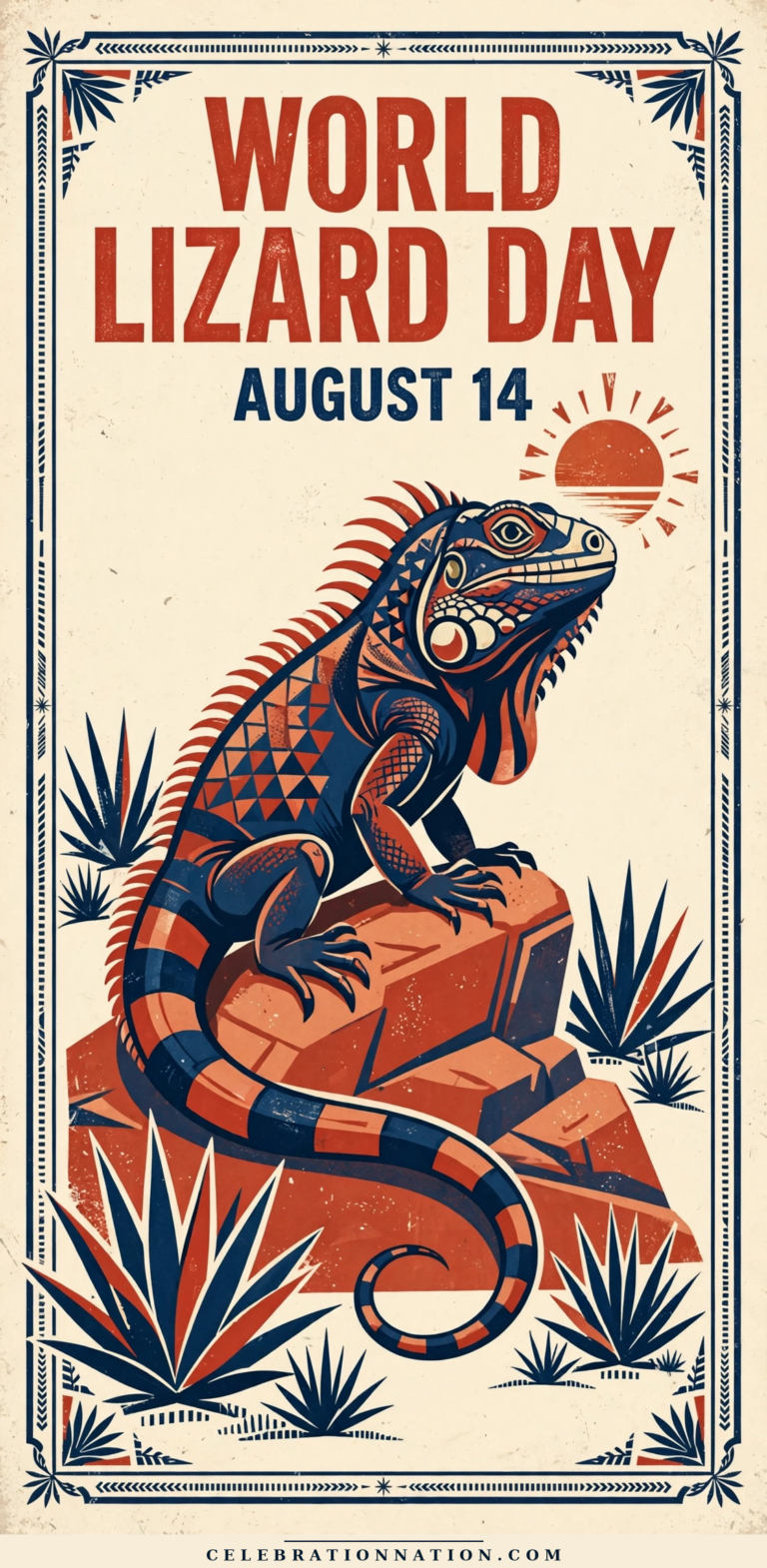 World Lizard Day poster