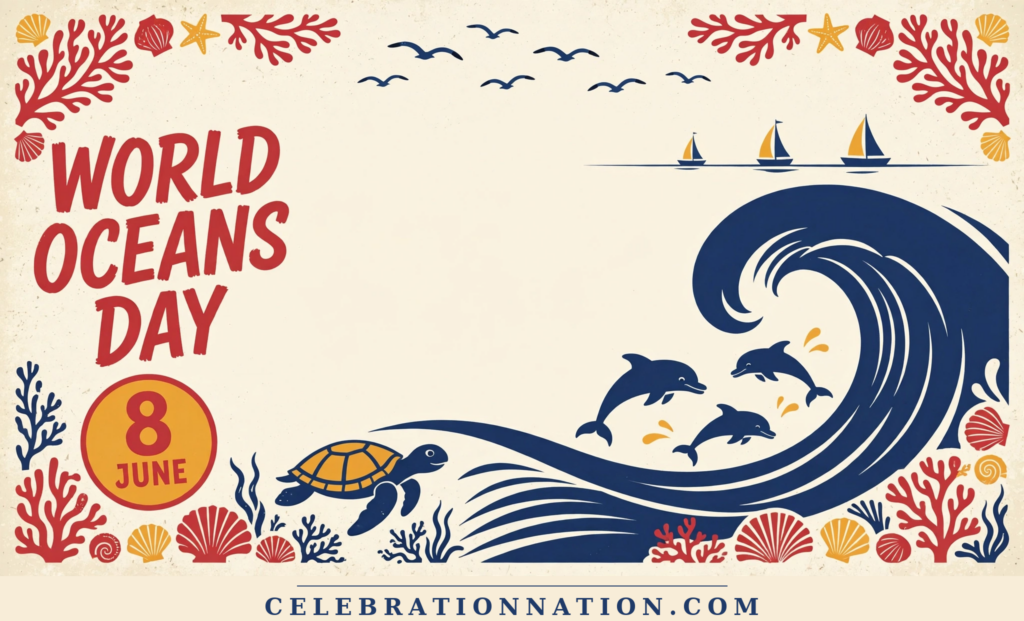 World Oceans Day poster