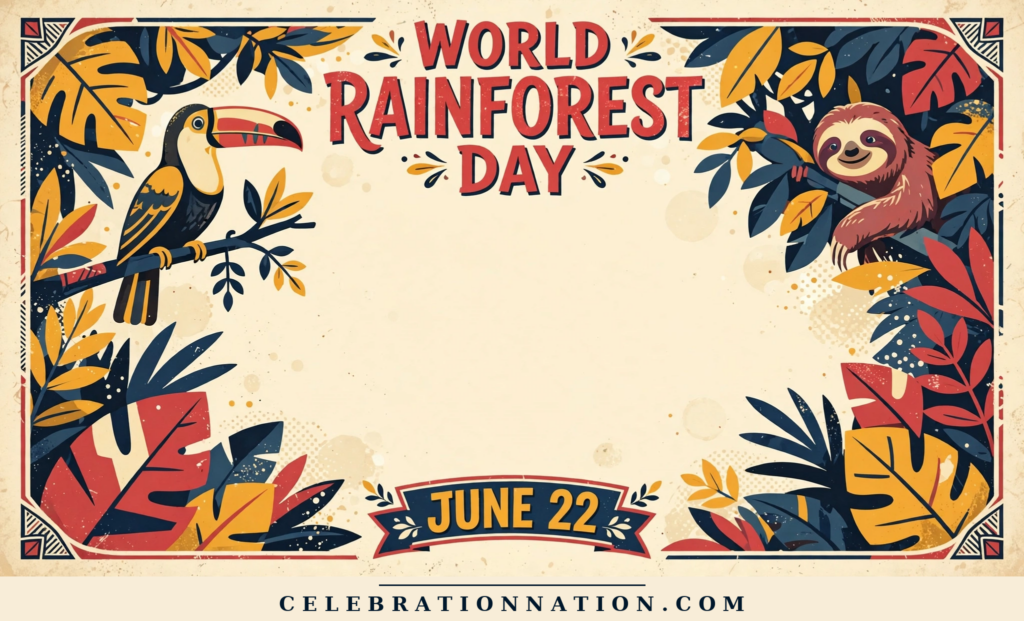 World Rainforest Day poster