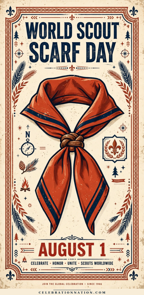 World Scout Scarf Day poster