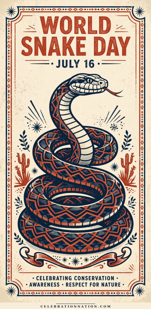 World Snake Day poster