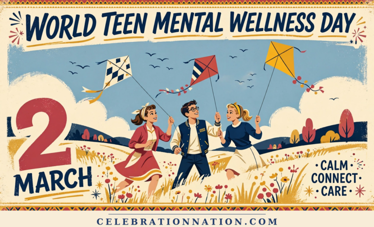 World Teen Mental Wellness Day poster