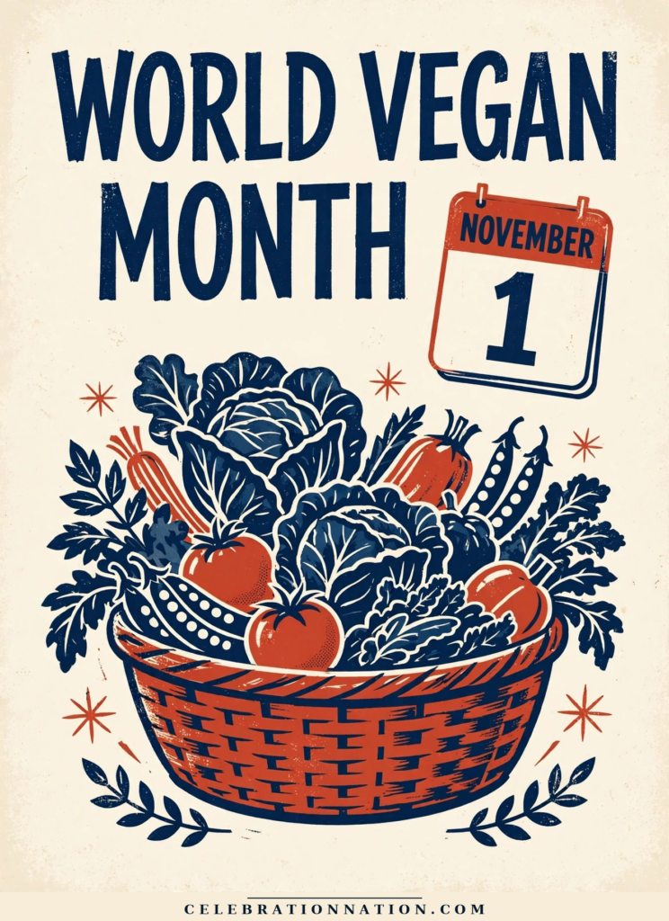 World Vegan Month poster