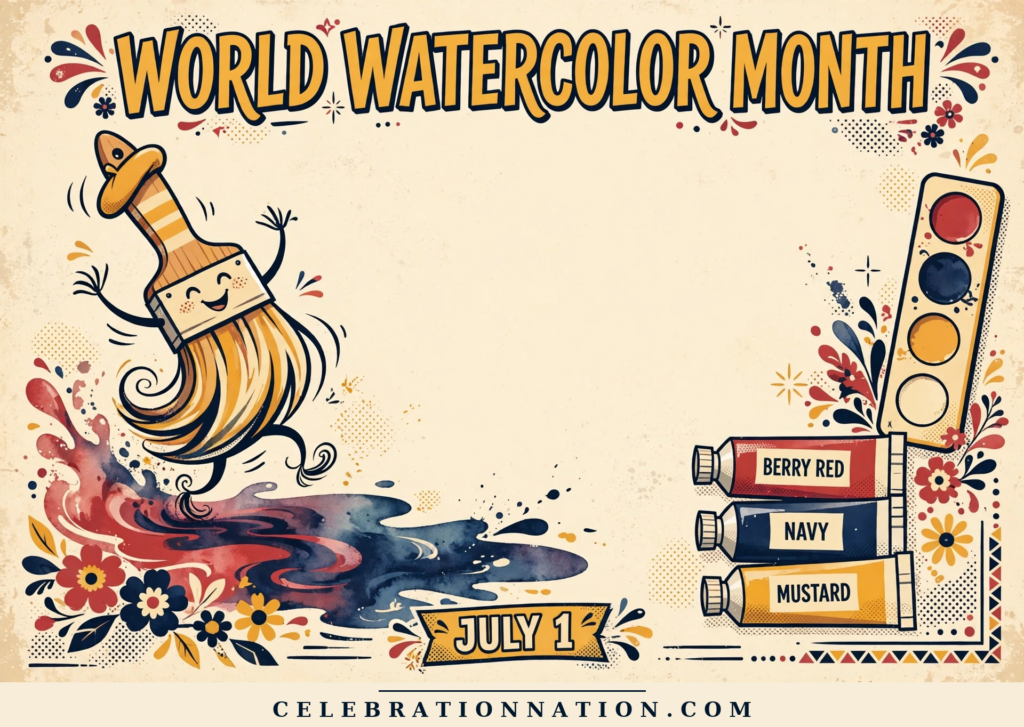 World Watercolor Month poster