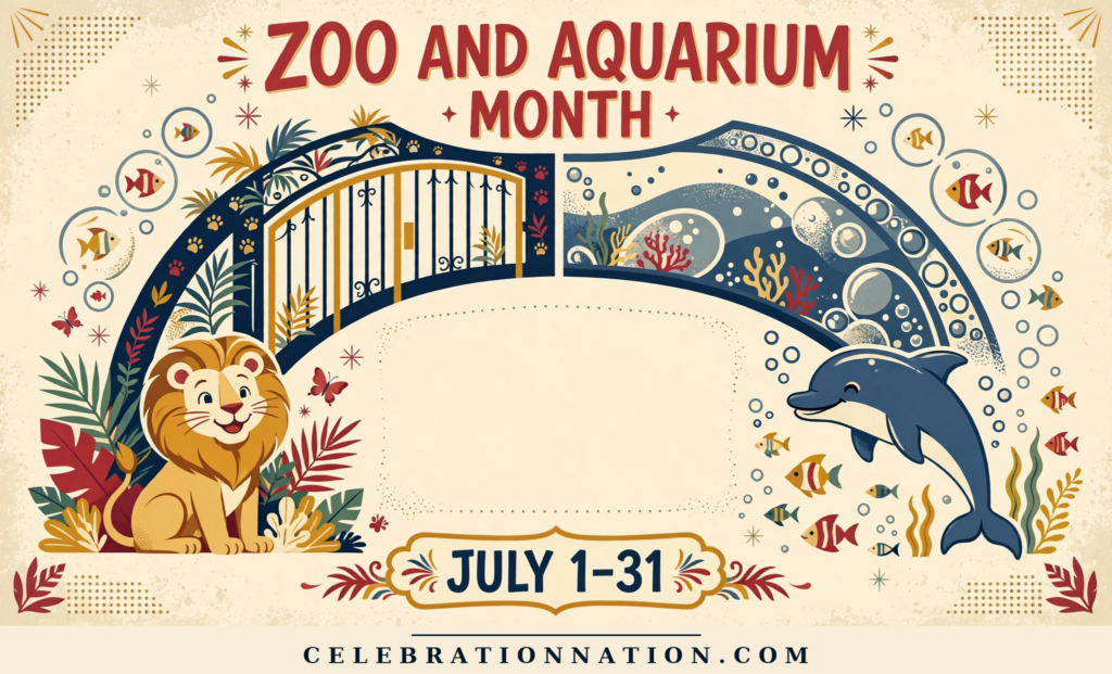 Zoo and Aquarium Month poster