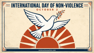 International Day of Non-Violence 16x9 landscape poster
