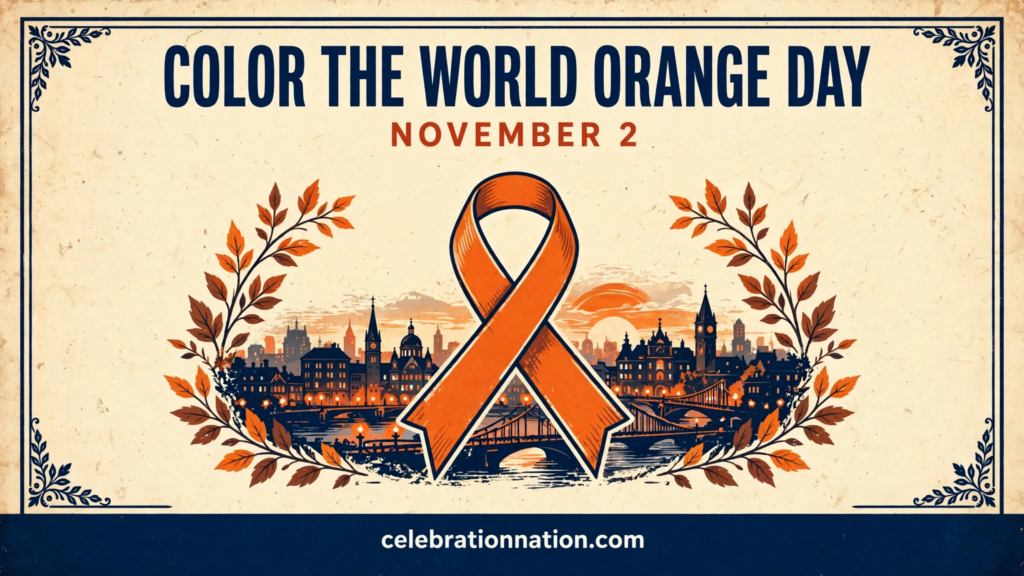 Color the World Orange Day poster