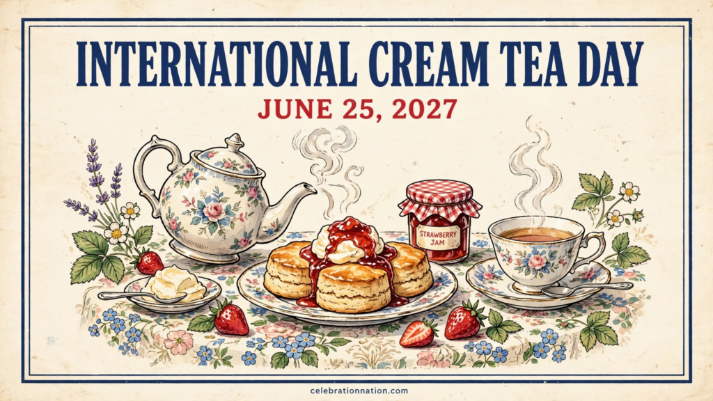 International Cream Tea Day poster
