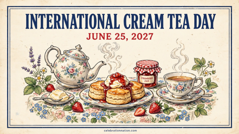International Cream Tea Day poster