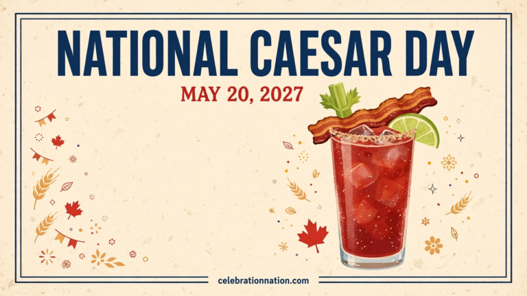 National Caesar Day poster