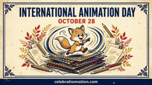 International Animation Day 16x9 landscape poster