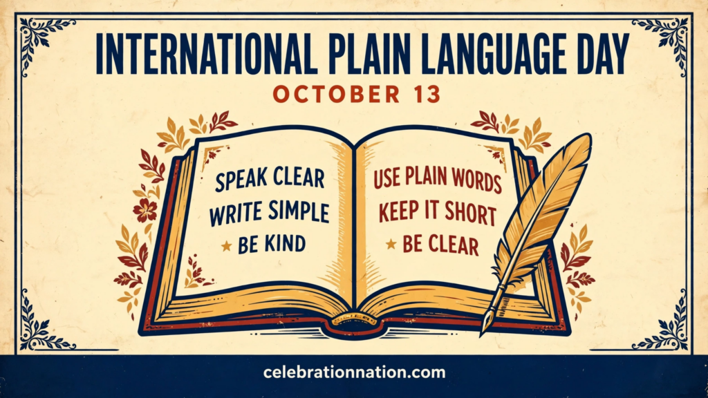 International Plain Language Day poster