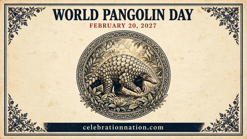 World Pangolin Day poster