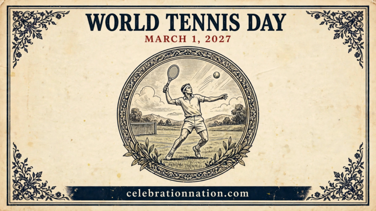 World Tennis Day poster