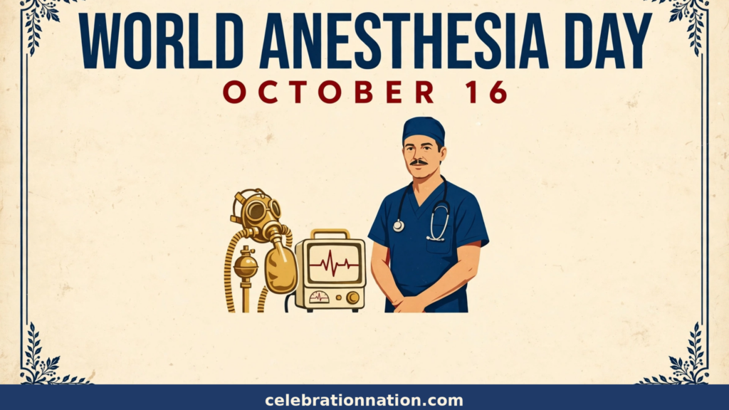 World Anesthesia Day poster