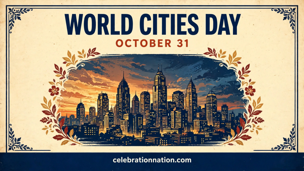 World Cities Day poster