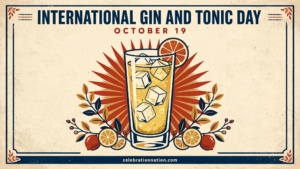International Gin and Tonic Day 16x9 landscape poster