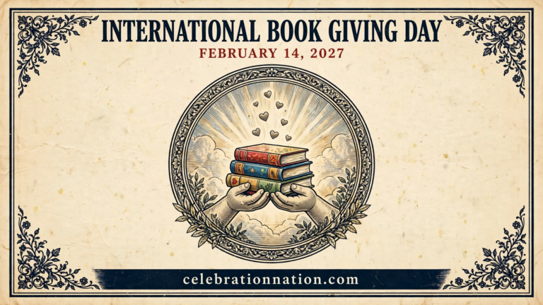 International Book Giving Day poster