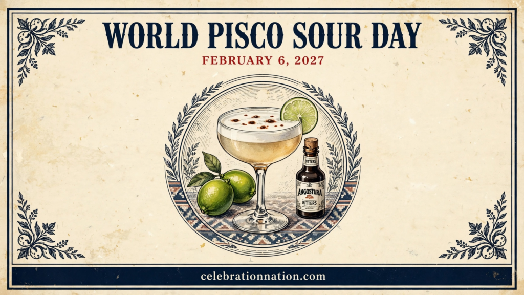 World Pisco Sour Day poster