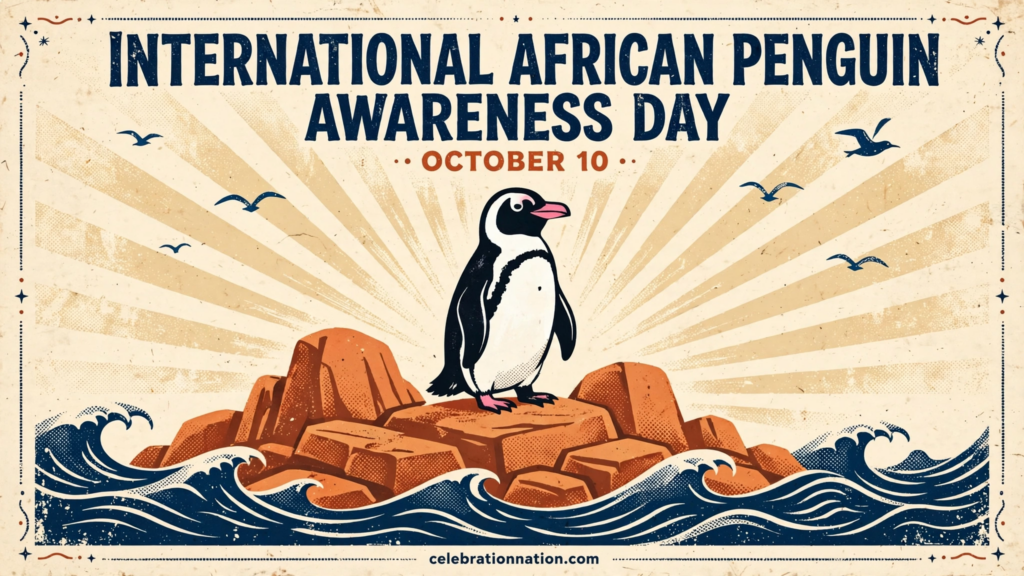 International African Penguin Awareness Day poster