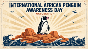 International African Penguin Awareness Day 16x9 landscape poster