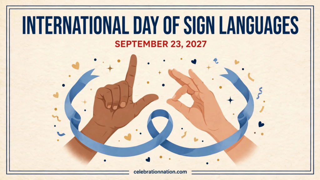 International Day of Sign Languages poster