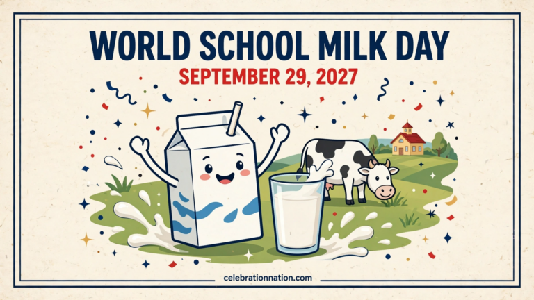 World School Milk Day poster