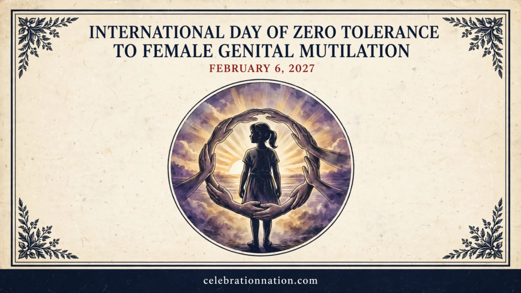 International Day of Zero Tolerance to Female Genital Mutilation poster