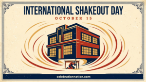 International ShakeOut Day 16x9 landscape poster