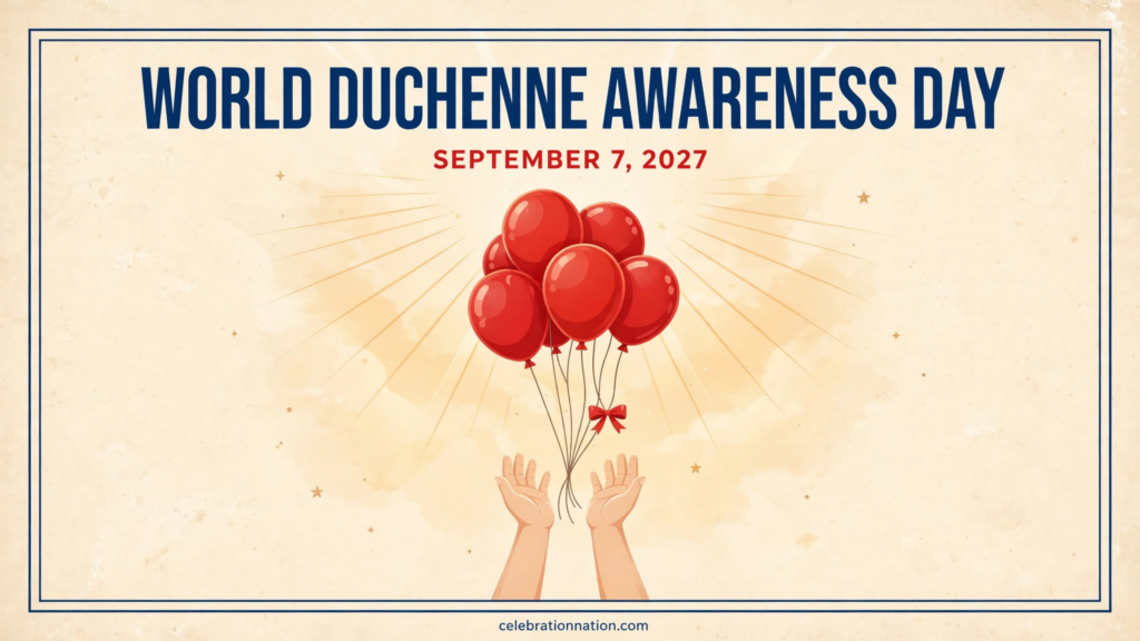 World Duchenne Awareness Day poster