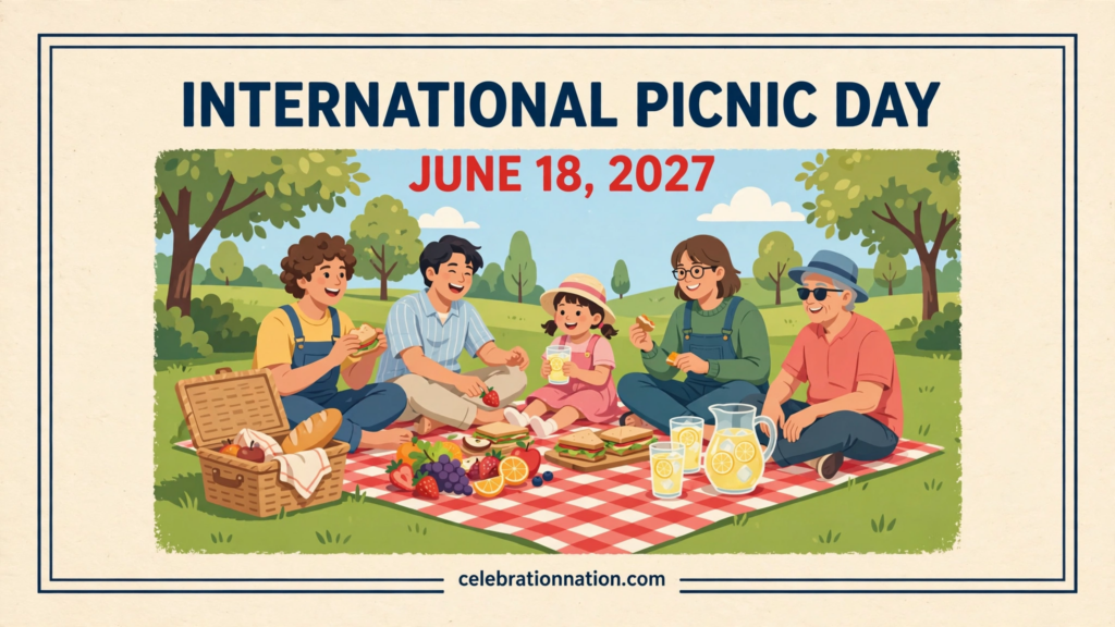 International Picnic Day poster