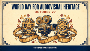 World Day for Audiovisual Heritage 16x9 landscape poster