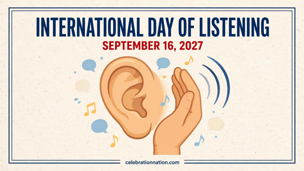 International Day of Listening poster