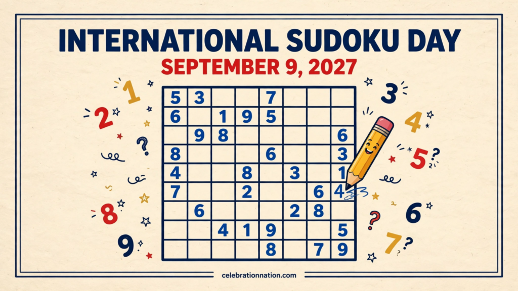 International Sudoku Day poster