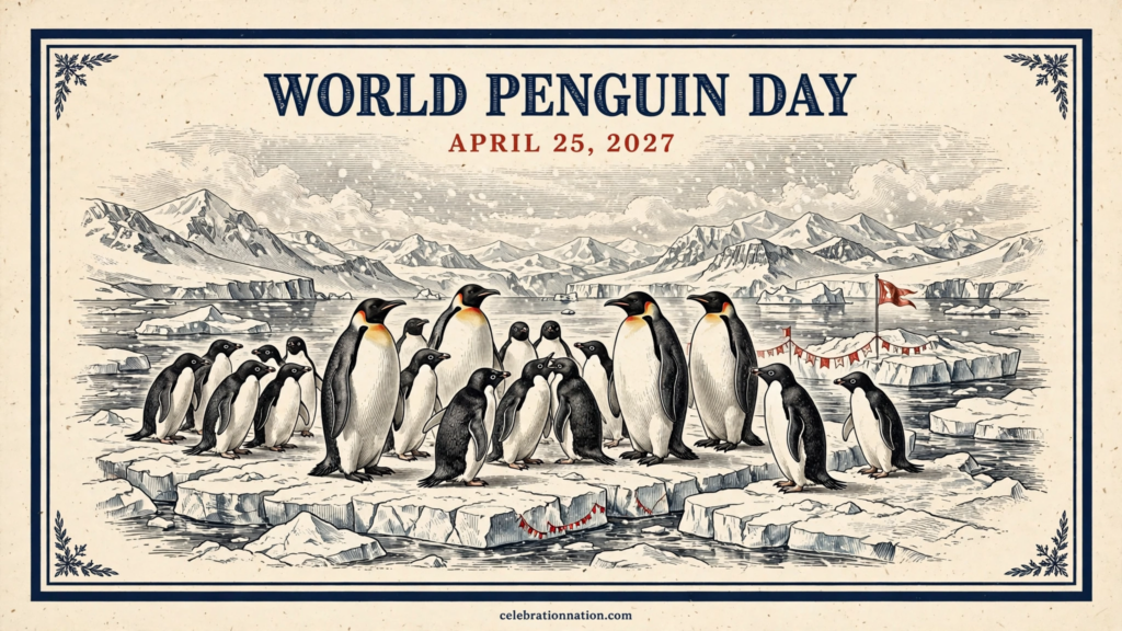 World Penguin Day poster