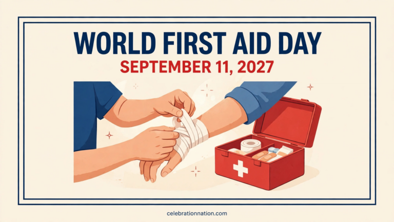 World First Aid Day poster