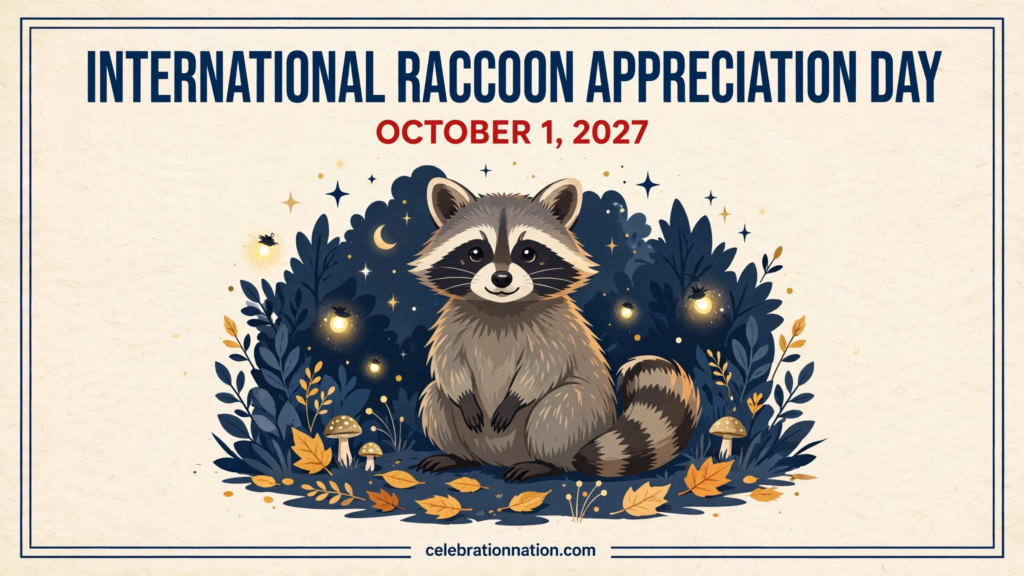 International Raccoon Appreciation Day poster