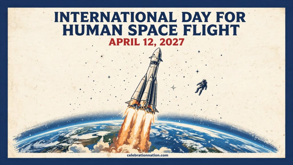 International Day for Human Space Flight poster