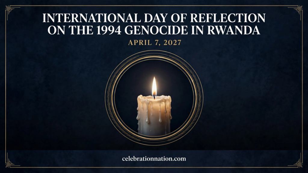 International Day of Reflection on the 1994 Genocide in Rwanda poster