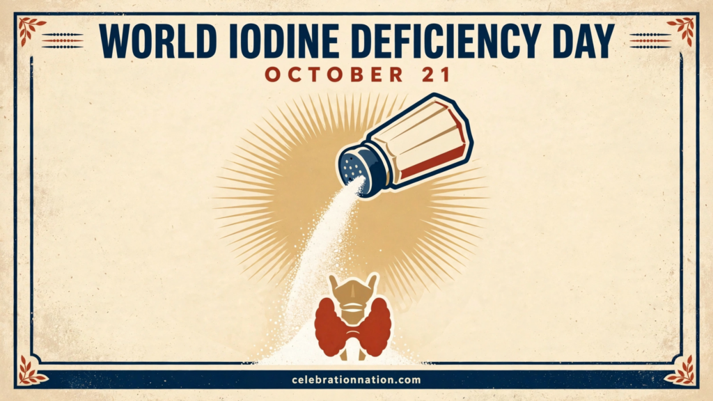 World Iodine Deficiency Day poster