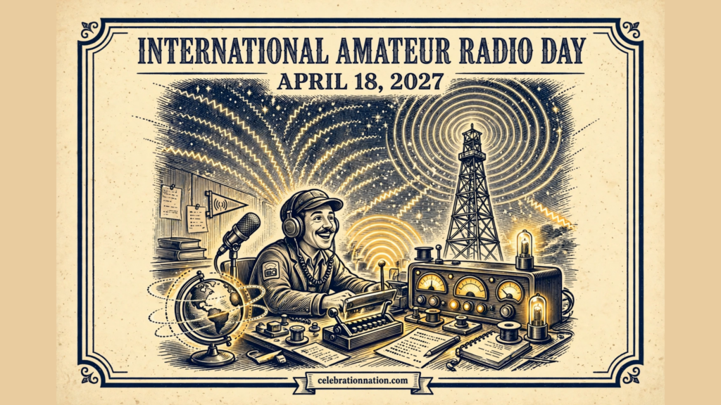 International Amateur Radio Day poster